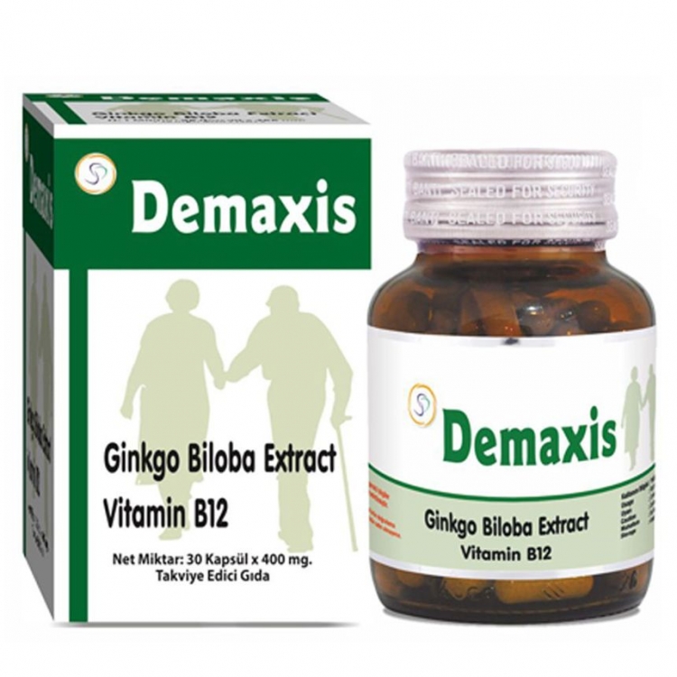Demaxis Gino Biloba Yaprak Ekstraktı & B Vitamini Kapsül x